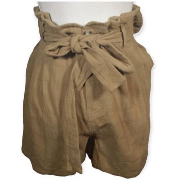 GOOD LUCK GEM OLIVE PAPER BAG SHORTS SZ.XL NWT. - Picture 3 of 9